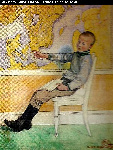 Carl Larsson Esbjorn och kartan